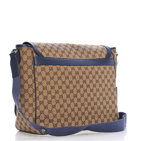 gucci diaper bag with blue trim|authentic gucci diaper bag.